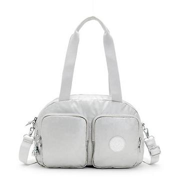 Kipling Cool Defea Metallic Skuldertasker Sølv | DK 1397TC